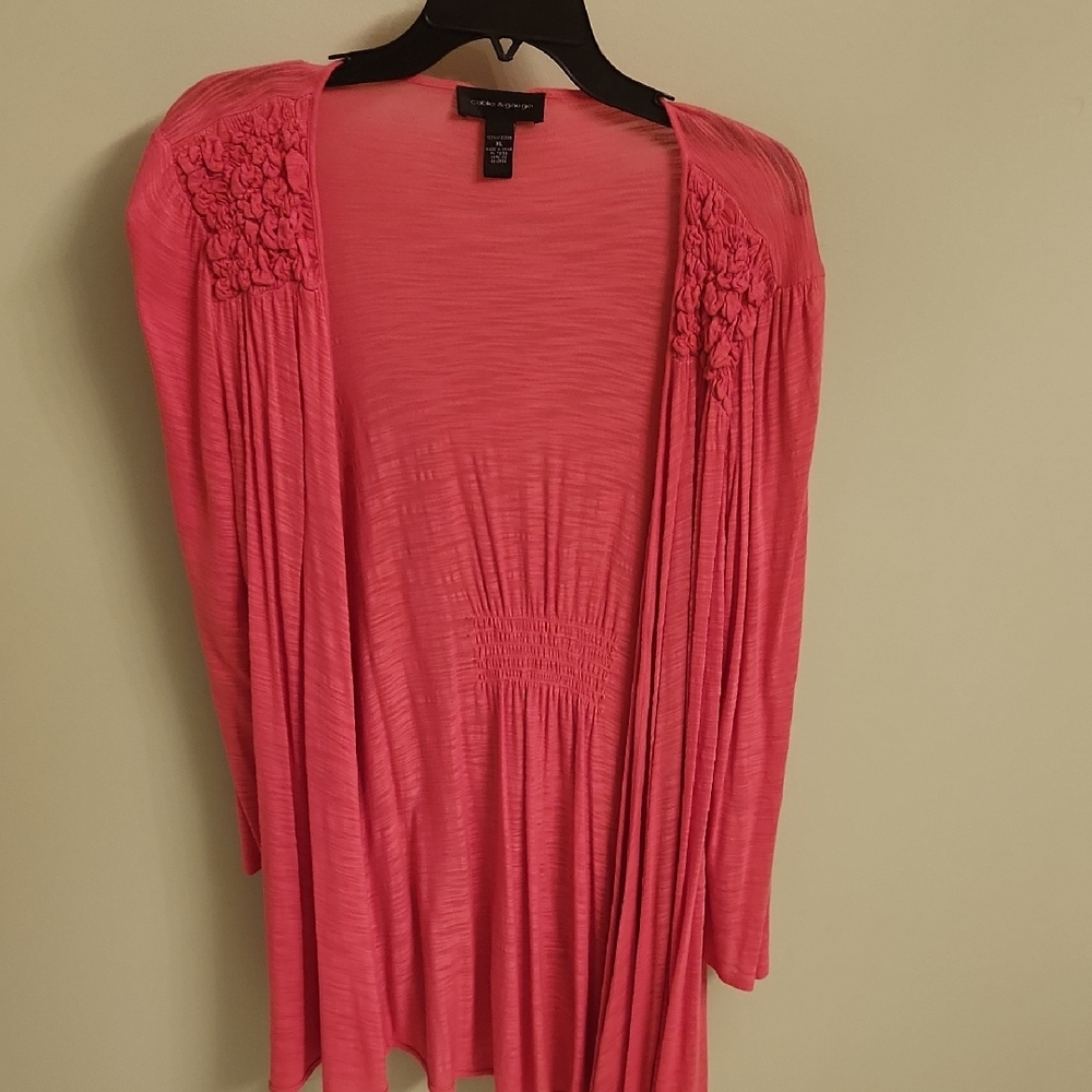 Cable & Gauge Coral Cardigan